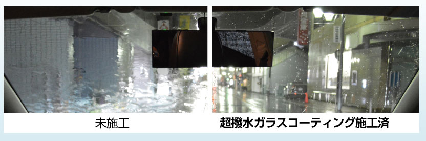 超撥水ウィンドウコーティング